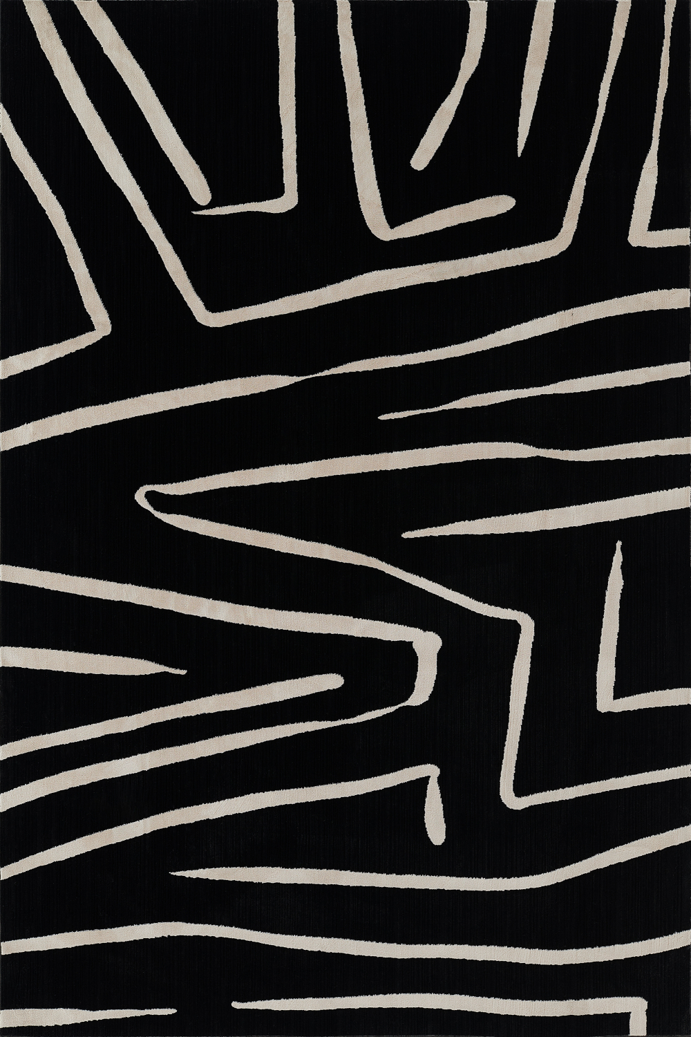 Momeni Noho 2' X 3' Black Contemporary