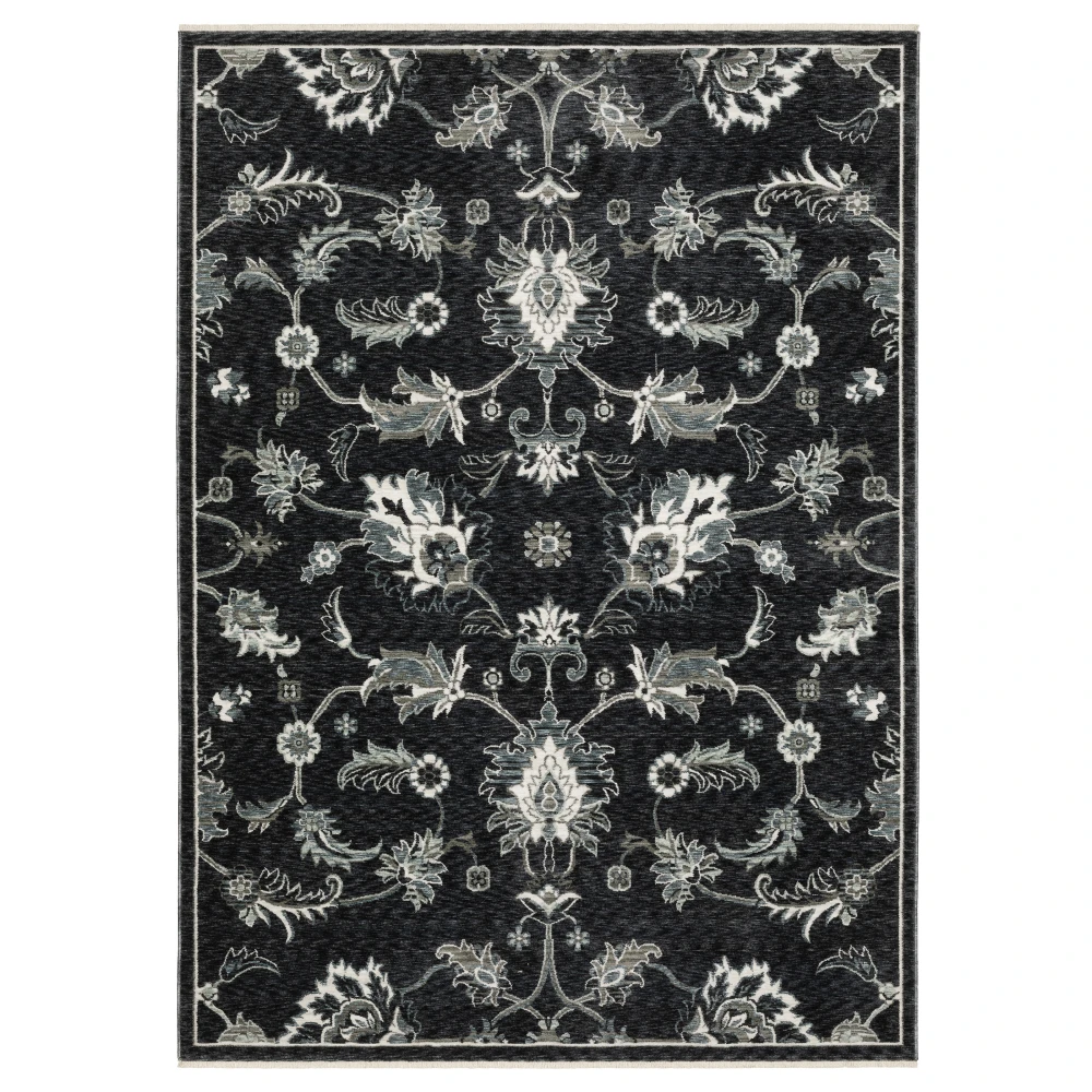 Echo ECH05 Blue/ Ivory Indoor Area Rug - 9'10