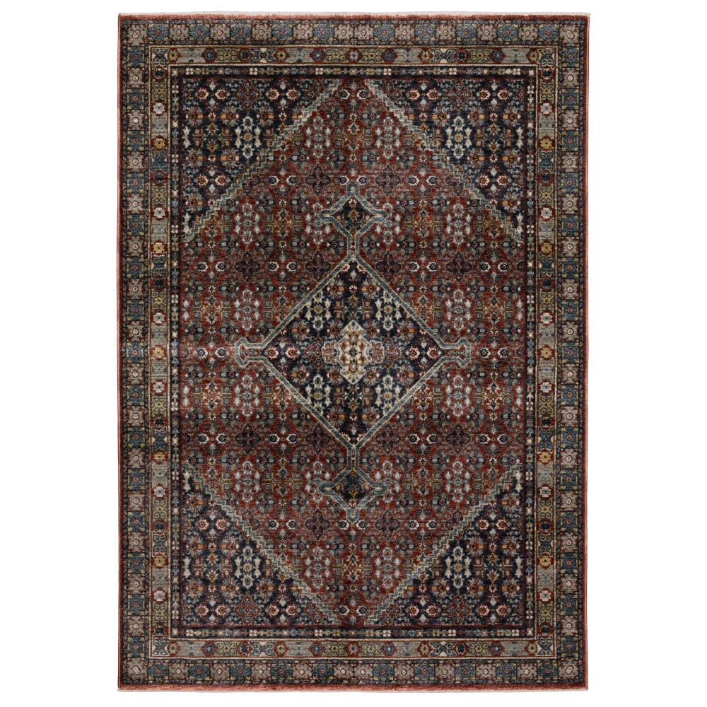 Eliana ELI06 Red/ Multi Indoor Area Rug - 9'10
