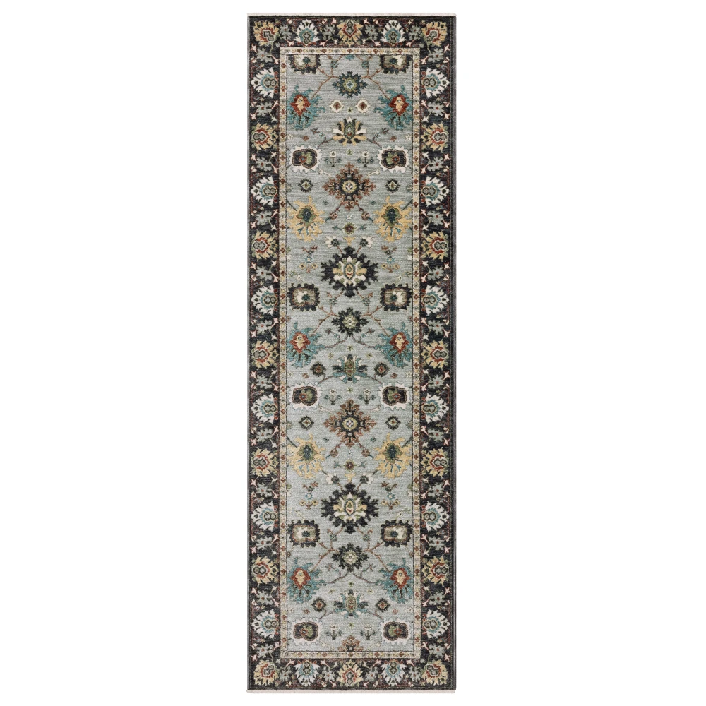 Eliana ELI08 Blue/ Multi Indoor Area Rug - 2'3