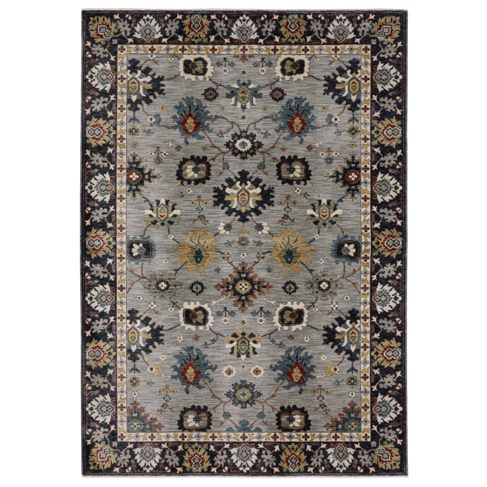 Eliana ELI08 Blue/ Multi Indoor Area Rug - 9'10