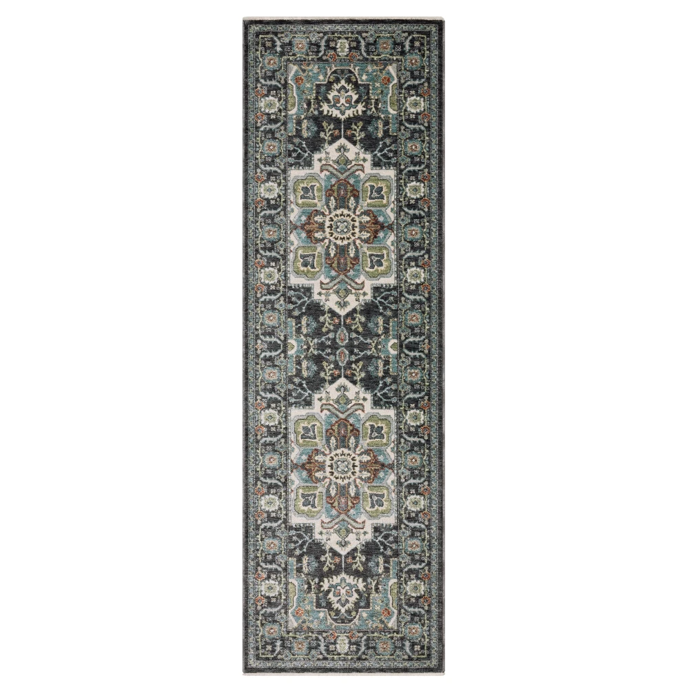 Eliana ELI09 Navy/ Blue Indoor Area Rug - 2'3