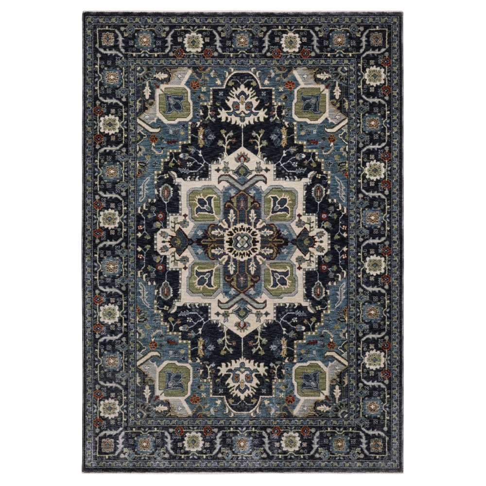 Eliana ELI09 Navy/ Blue Indoor Area Rug - 5'3