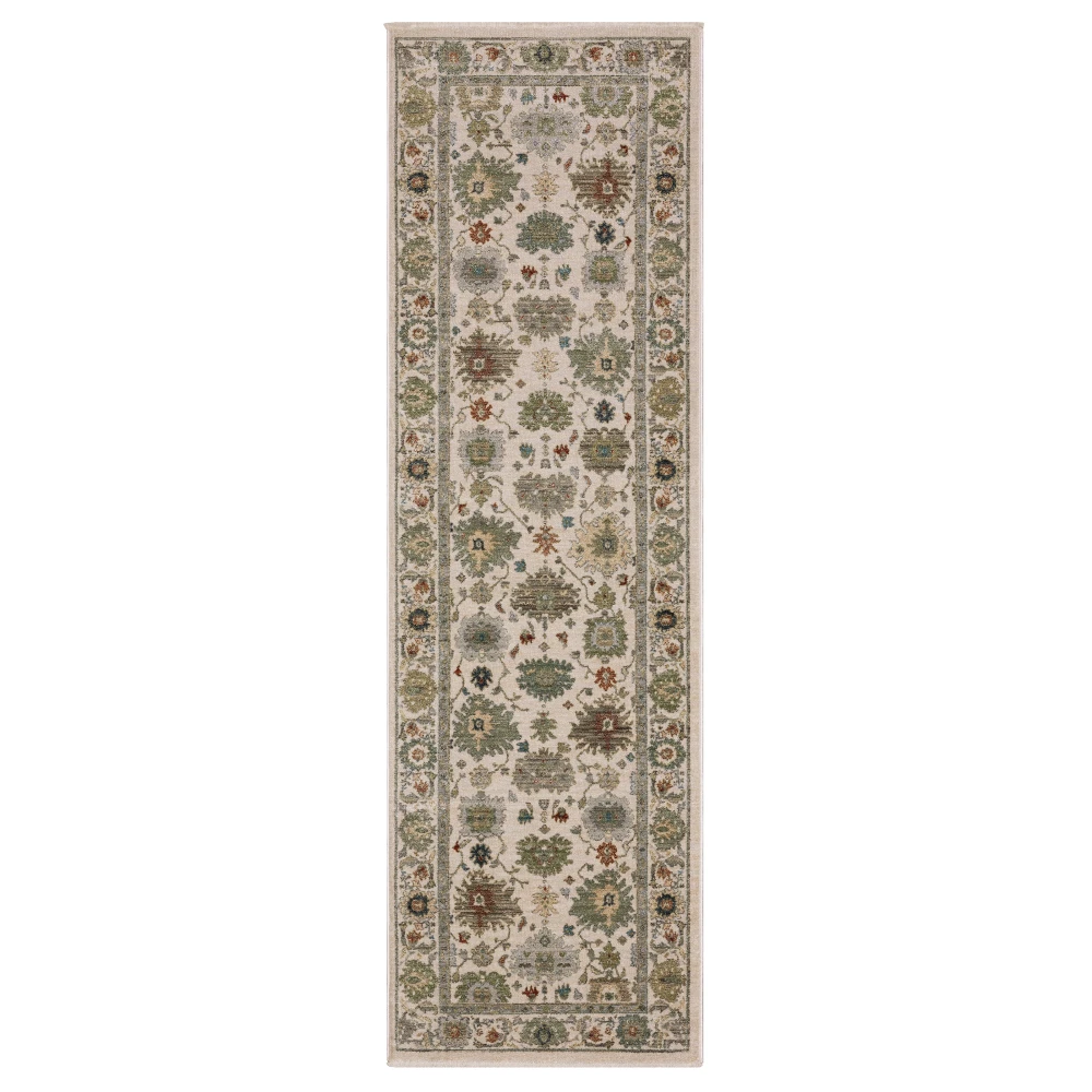 Eliana ELI10 Ivory/ Multi Indoor Area Rug - 2'3