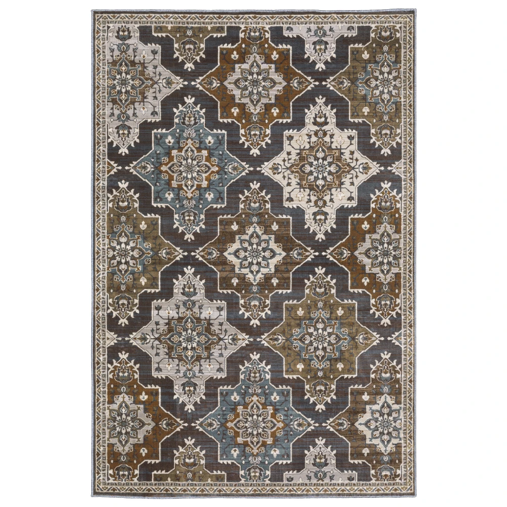 Ellington ELL07 Blue/ Blue Indoor Area Rug - 9'10