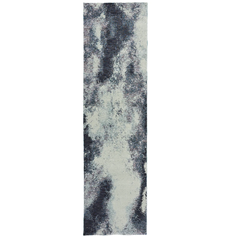 Evolution 8000B Navy/ Ivory Indoor Area Rug - 2'3
