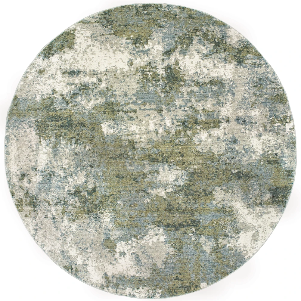 Evolution 8039E Blue/ Green Indoor Area Rug - 7'10