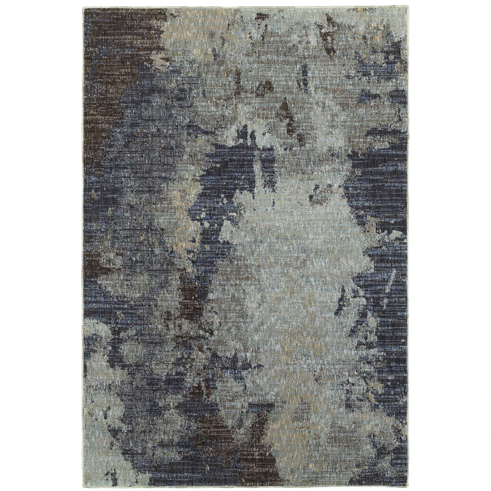 Evolution 8049B Navy/ Blue Indoor Area Rug - 7'10