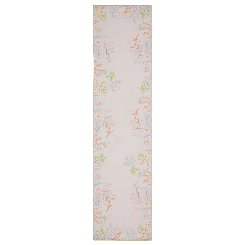 Fiji FIJ06 Beige/ Multi Indoor/Outdoor Area Rug - 2' x 8'