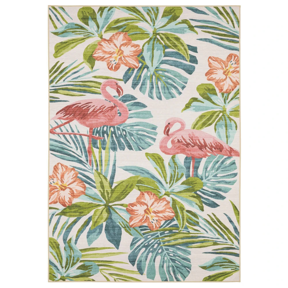 Fiji FIJ08 Beige/ Multi Indoor/Outdoor Area Rug - 5' x 7'