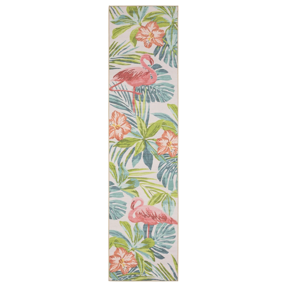 Fiji FIJ08 Beige/ Multi Indoor/Outdoor Area Rug - 2' x 8'