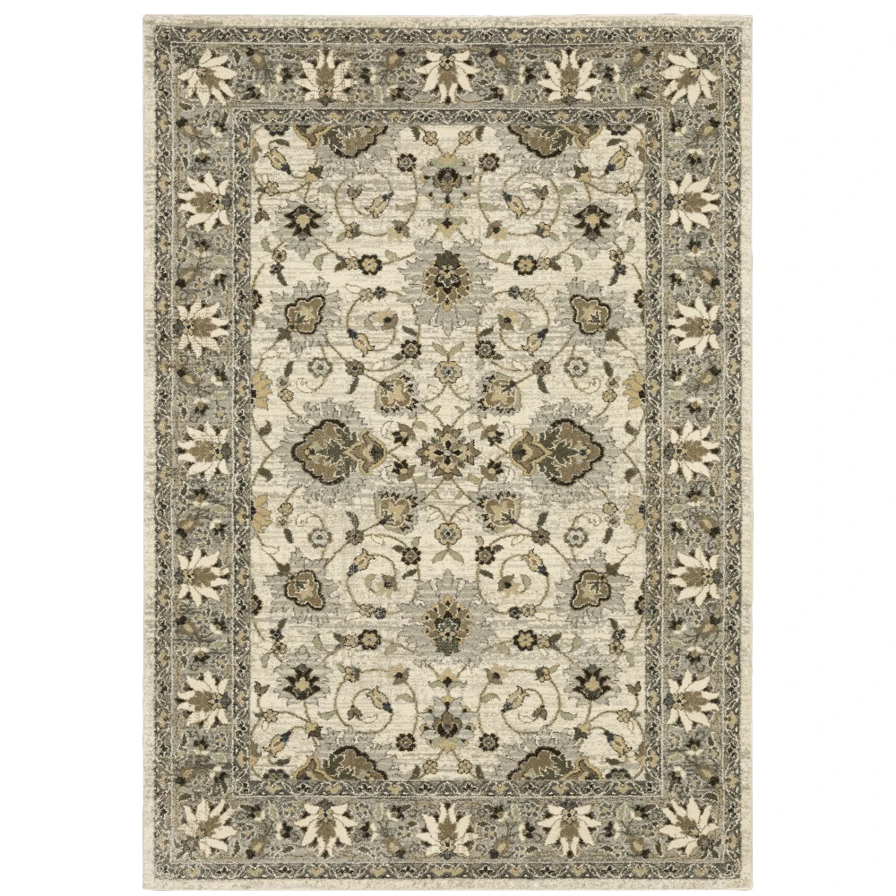 Florence 5508I Beige/ Grey Indoor Area Rug - 6'7