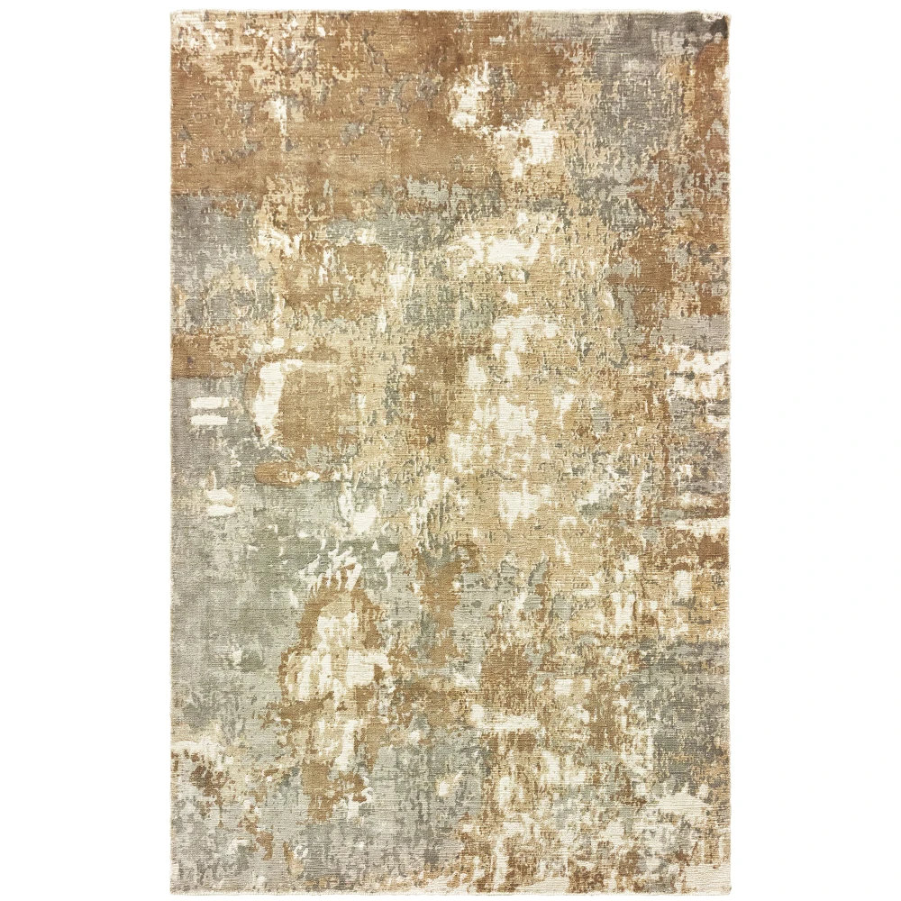 Formations 70003 Grey/ Brown Indoor Area Rug - 10' x 14'