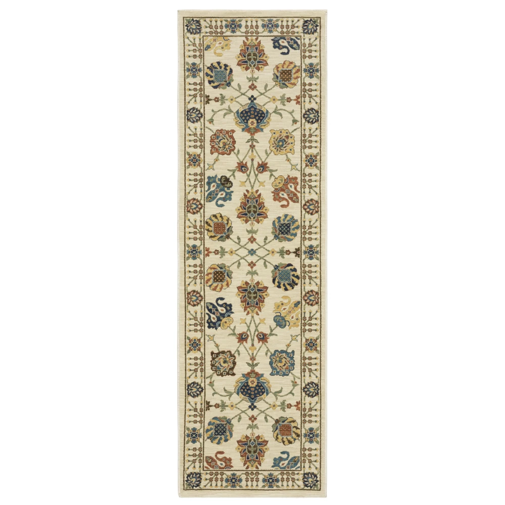 Francesca FR01G Ivory/ Multi Indoor Area Rug - 2'3