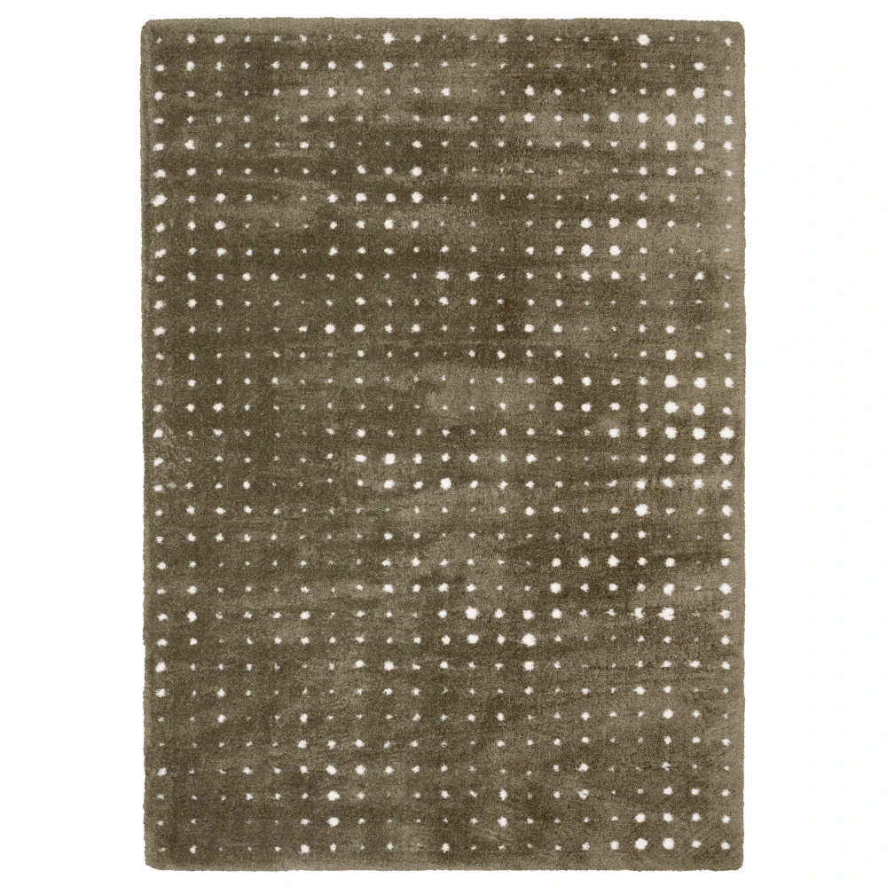 Galileo GAL03 Mink Brown/ Ivory Indoor Area Rug - 5'3