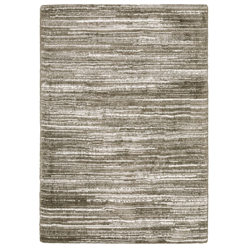 Galileo GAL05 Brown/ Ivory Indoor Area Rug - 5'3