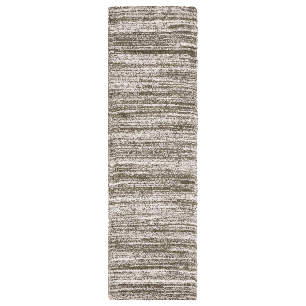 Galileo GAL05 Brown/ Ivory Indoor Area Rug - 2'3