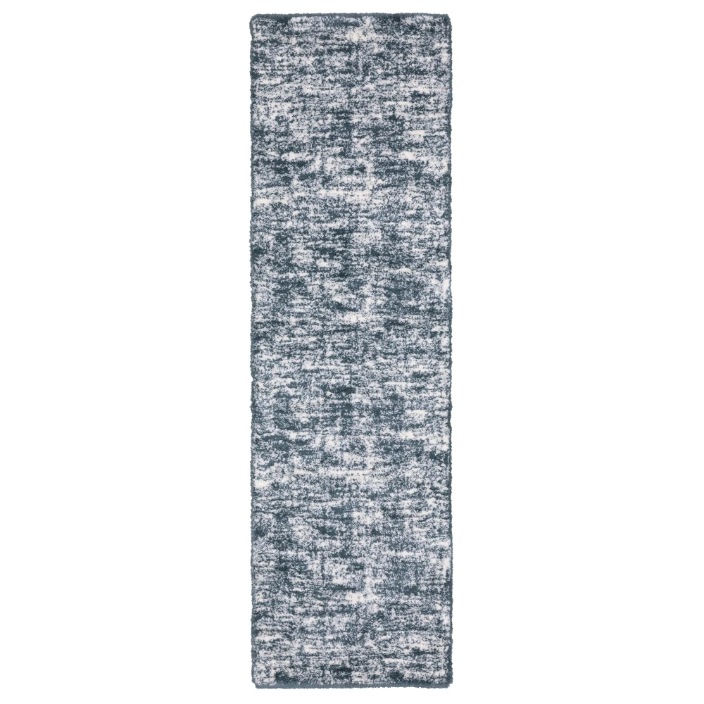 Galileo GAL08 Dark Teal/ Ivory Indoor Area Rug - 2'3