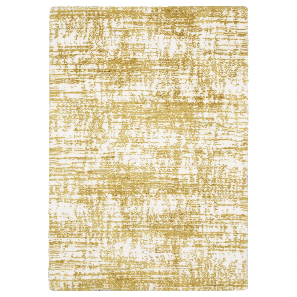 Galileo GAL10 Gold/ Ivory Indoor Area Rug - 2' x 3'