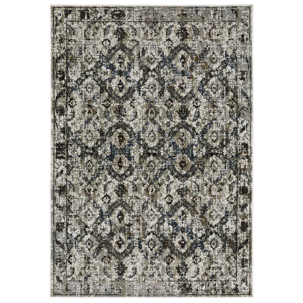 Gemini 1003E Charcoal/ Grey Indoor Area Rug - 6'7