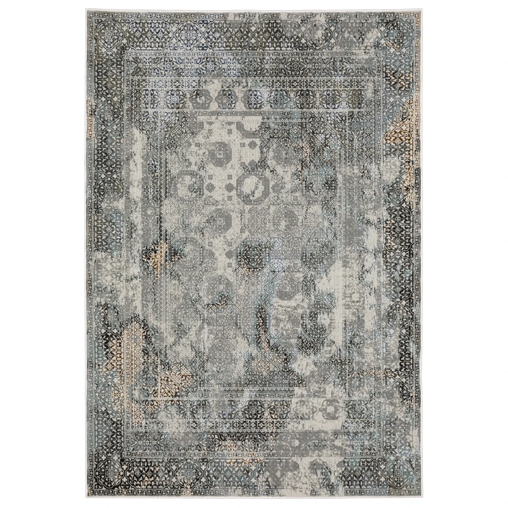 Gemini 4153F Grey/ Multi Indoor Area Rug - 7'10
