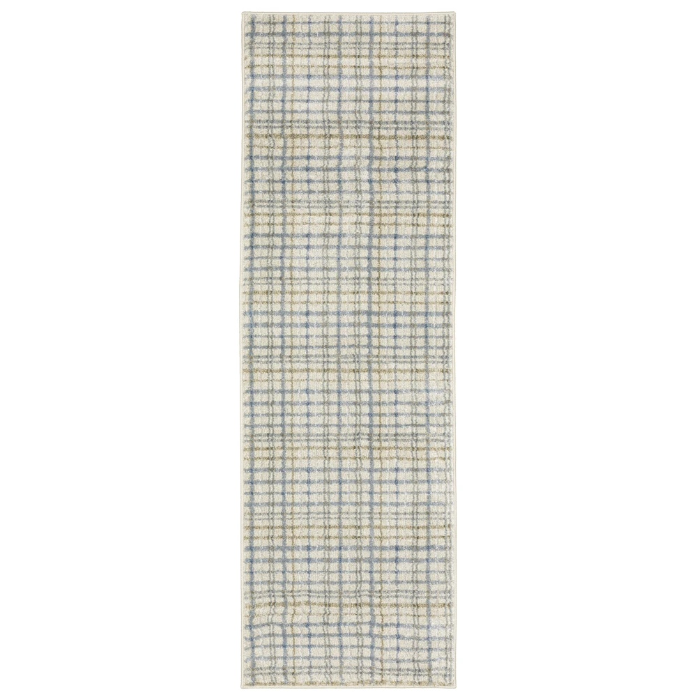 Gemma GEM06 Blue/ Green Indoor Area Rug - 2'3