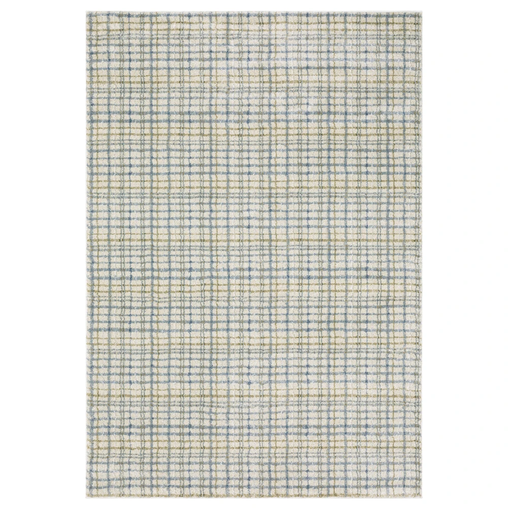 Gemma GEM06 Blue/ Green Indoor Area Rug - 5'3