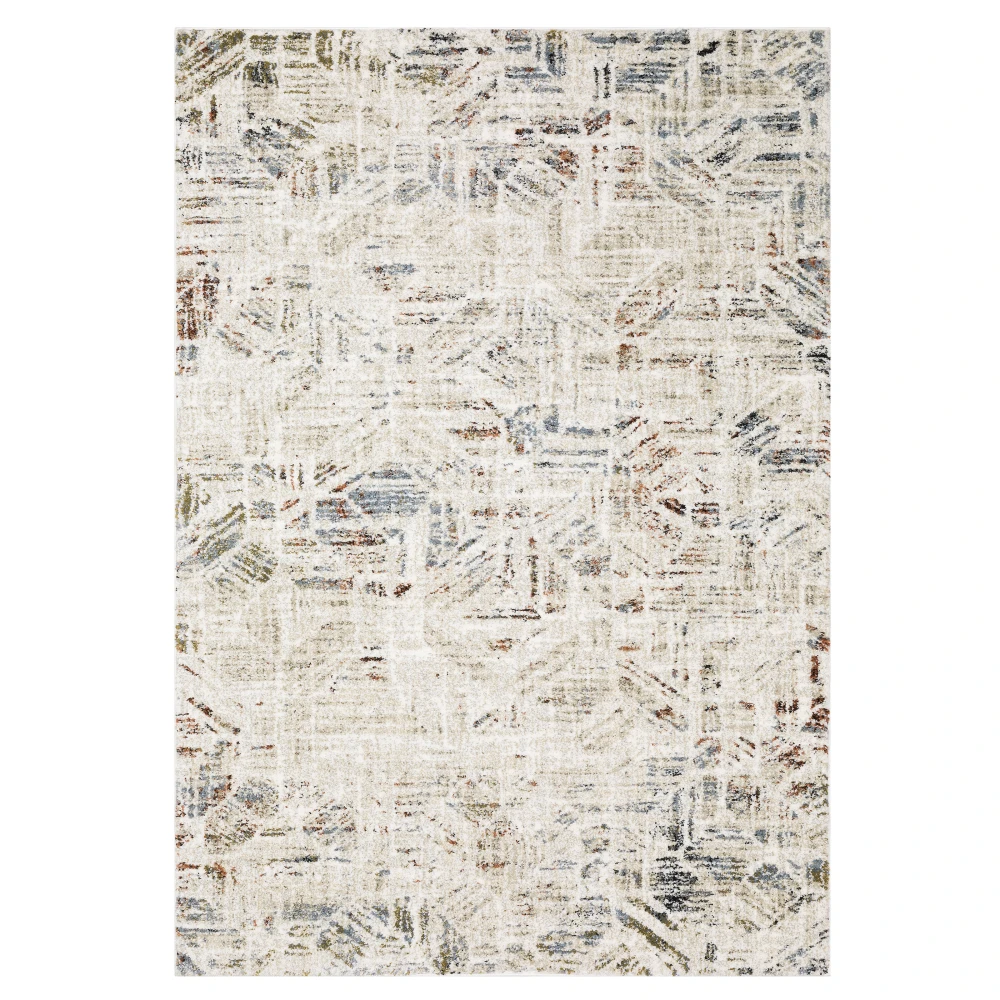 Gemma GEM08 Beige/ Multi Indoor Area Rug - 5'3