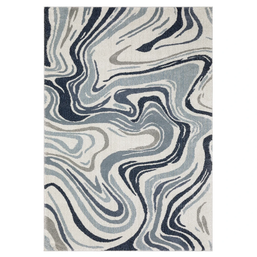 Gemma GEM09 Blue/Grey Indoor Area Rug - 7'10