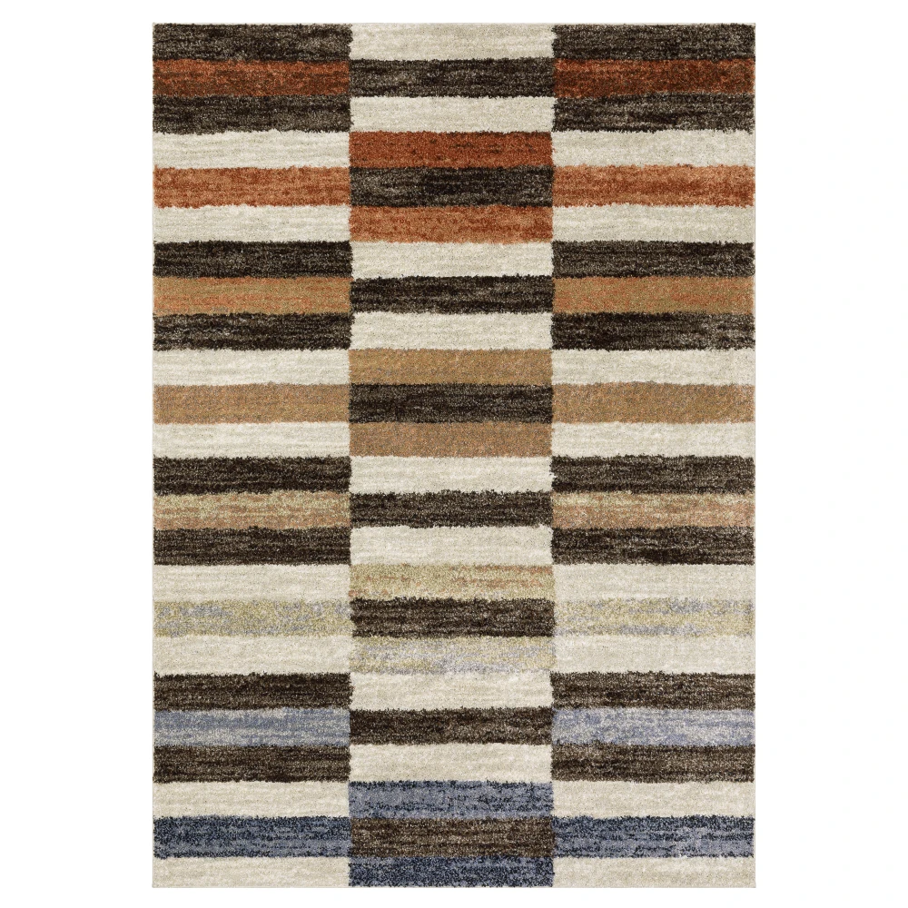 Gemma GEM10 Multi/ Brown Indoor Area Rug - 9'10