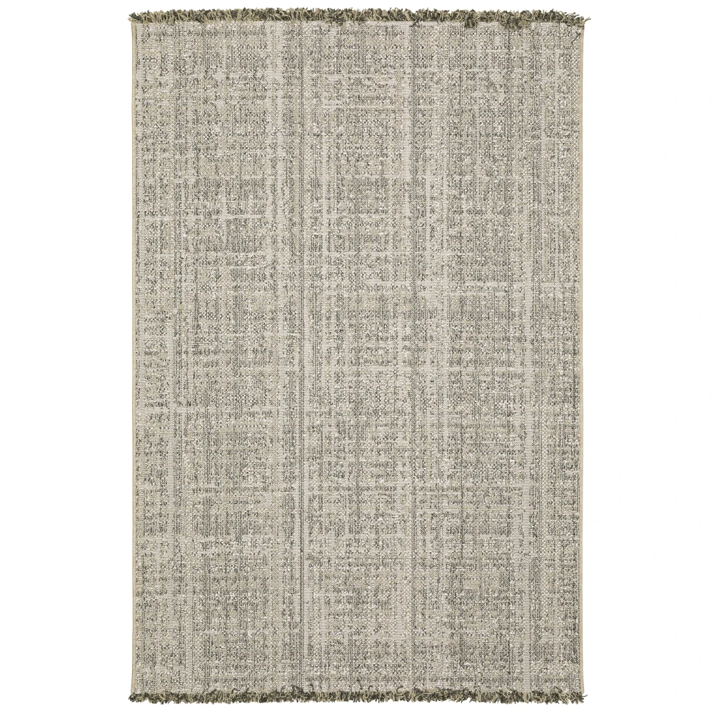 Gillian 4928H Beige/ Black Indoor/Outdoor Area Rug - 7'10