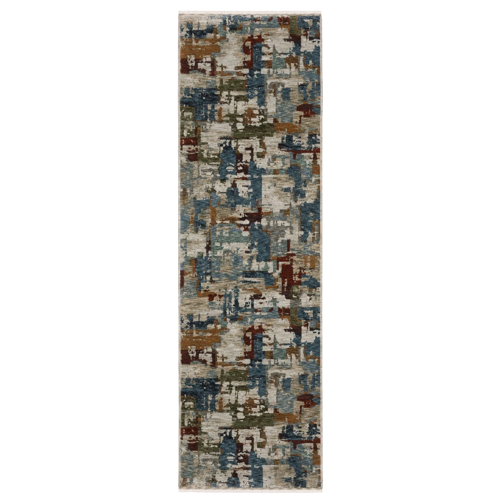 Hayden HAY02 Beige/ Multi Indoor Area Rug - 2'3