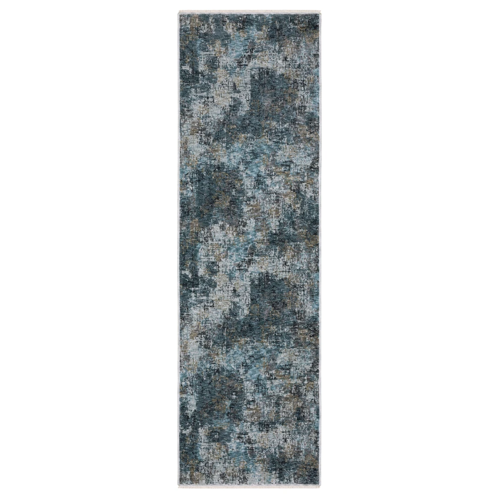 Hayden HAY03 Blue/ Grey Indoor Area Rug - 2'3