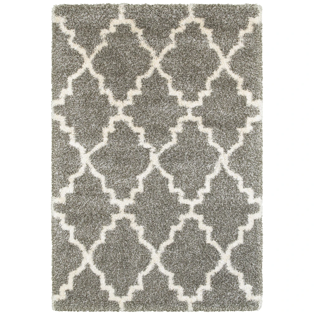 Henderson 092E9 Grey/ Ivory Indoor Area Rug - 5'3