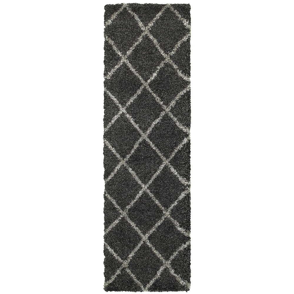 Henderson 090K1 Charcoal/ Grey Indoor Area Rug - 2'3