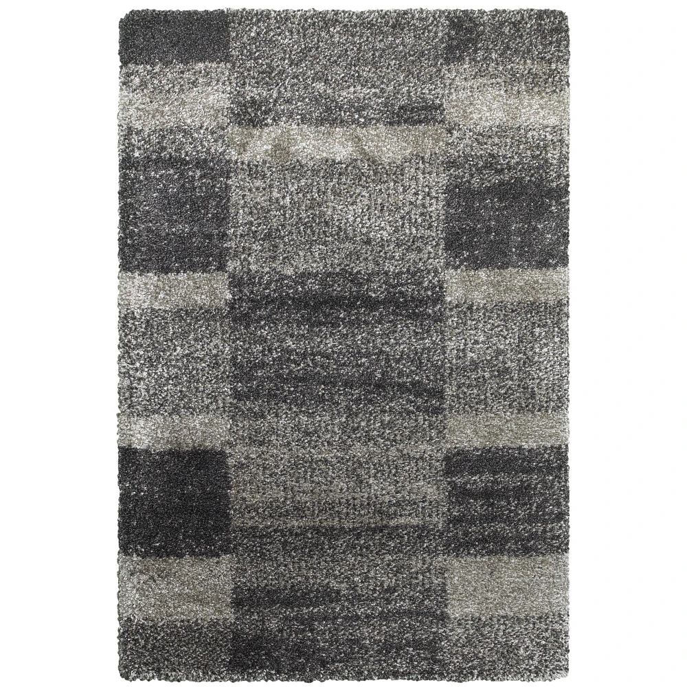 Henderson 531Z1 Grey/ Charcoal Indoor Area Rug - 5'3