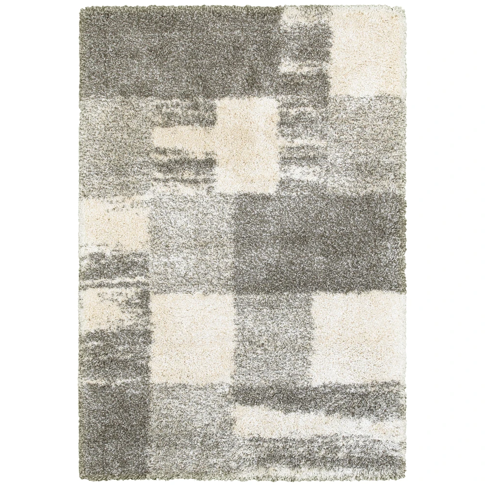 Henderson 5502H Ivory/ Grey Indoor Area Rug - 5'3