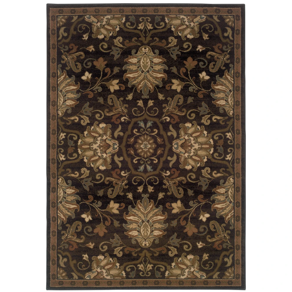 Hudson 042G1 Brown/ Beige Indoor Area Rug - 5'3