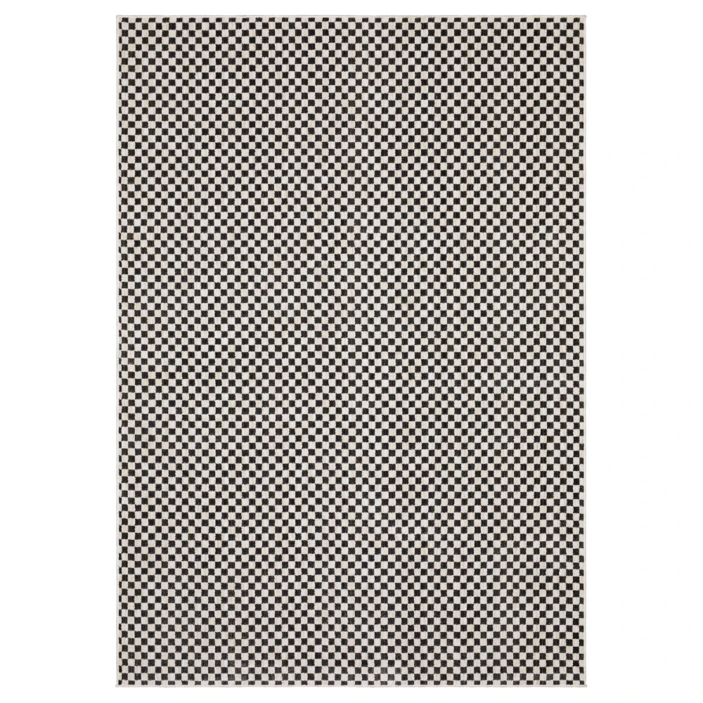 Hunter HNT02 Black/ Ivory Indoor Area Rug - 7'10