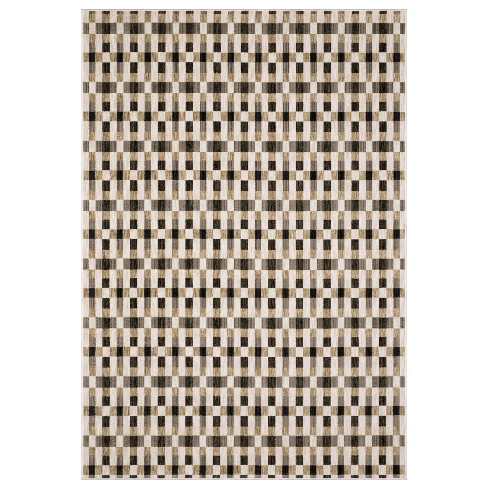 Hunter HNT05 Black/ Gold Indoor Area Rug - 9'10