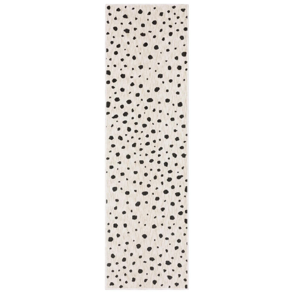 Hunter HNT09 Beige/ Black Indoor Area Rug - 2'3