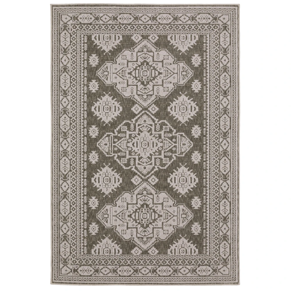 Intrigue INT06 Grey/ Grey Indoor Area Rug - 7'10