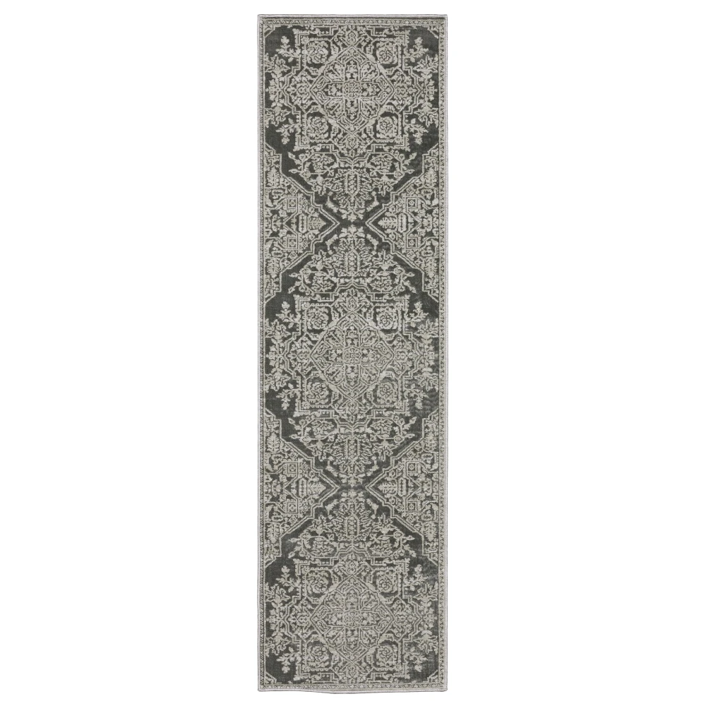 Intrigue INT12 Grey/ Light Grey Indoor Area Rug - 2'3