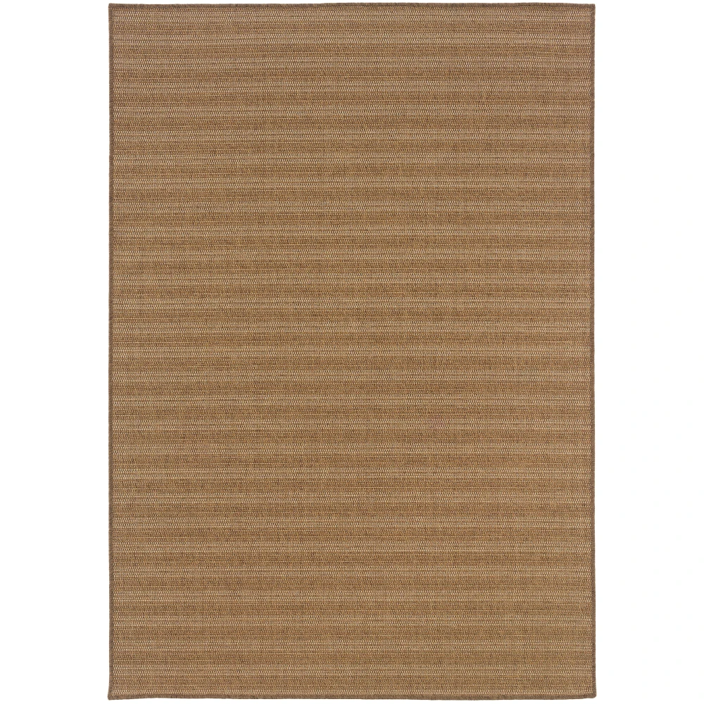 Karavia 001X3 Tan/ Light Tan Indoor/Outdoor Area Rug - 2'5