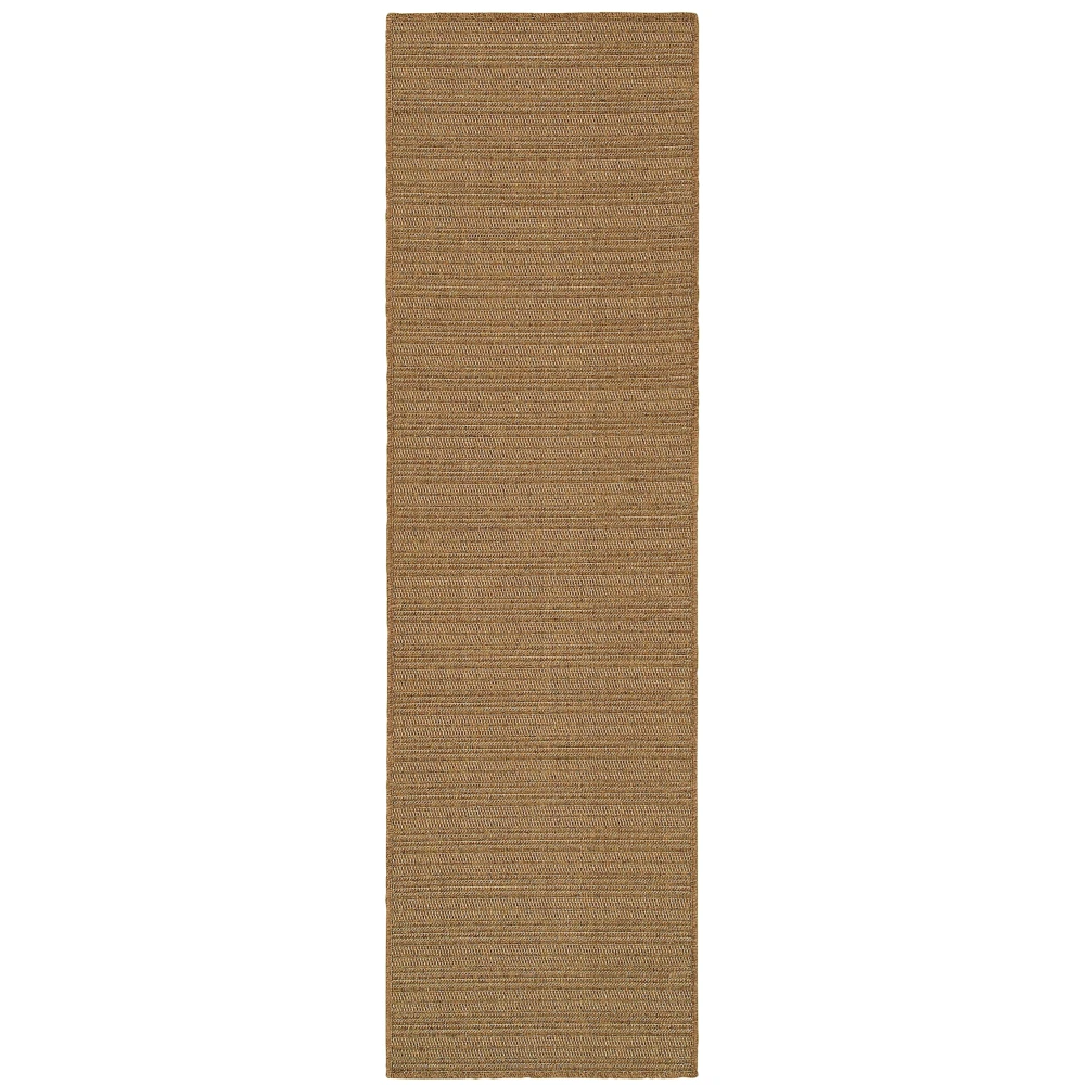 Karavia 001X3 Tan/ Light Tan Indoor/Outdoor Area Rug - 2'3