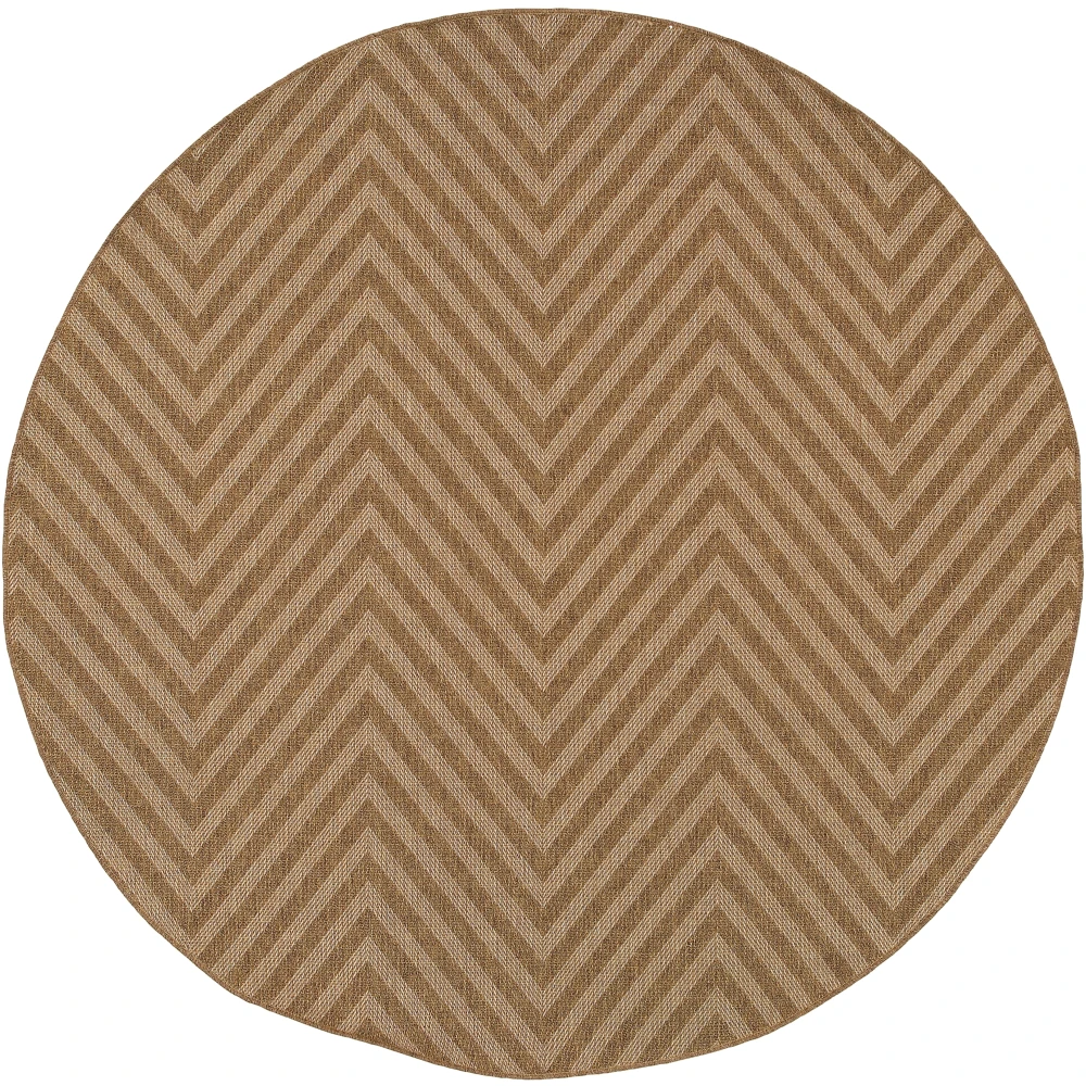 Karavia 1330X Tan/ Light Tan Indoor/Outdoor Area Rug - 7'10
