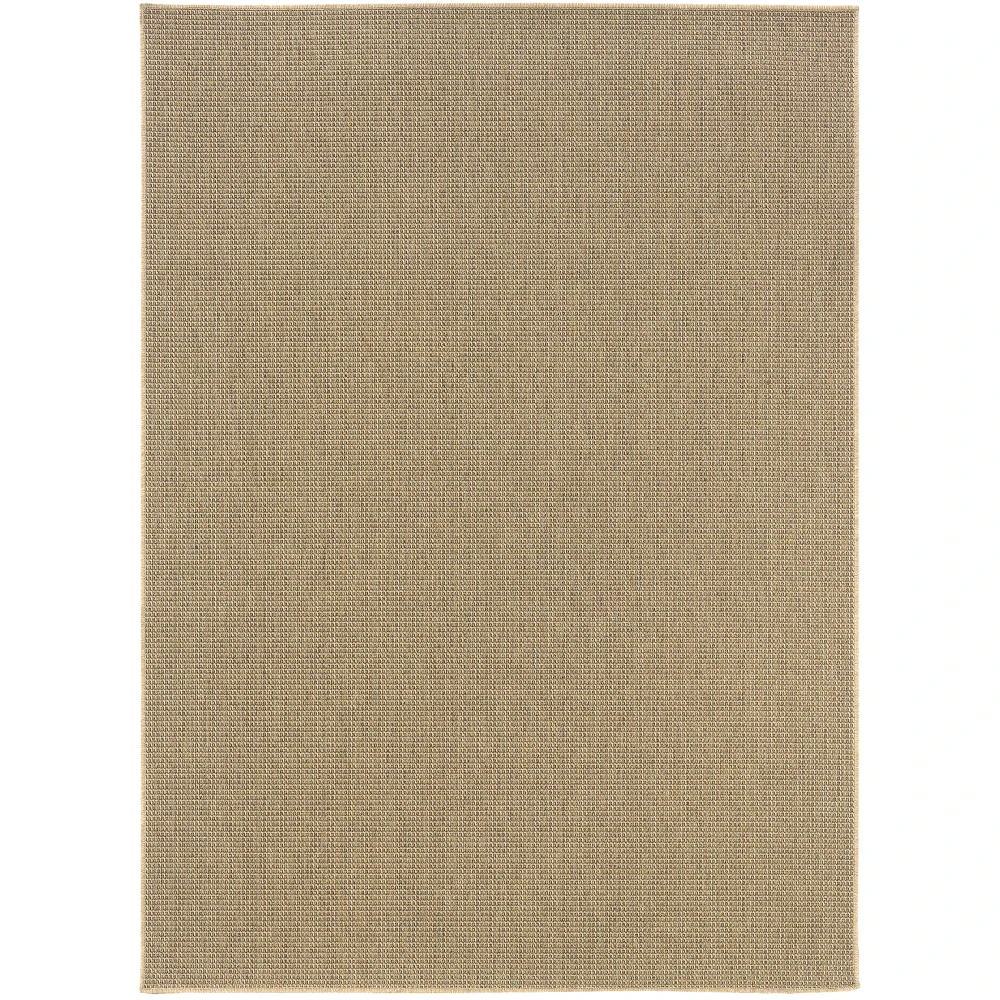 Karavia 2067X Light Brown Indoor/Outdoor Area Rug - 2'5