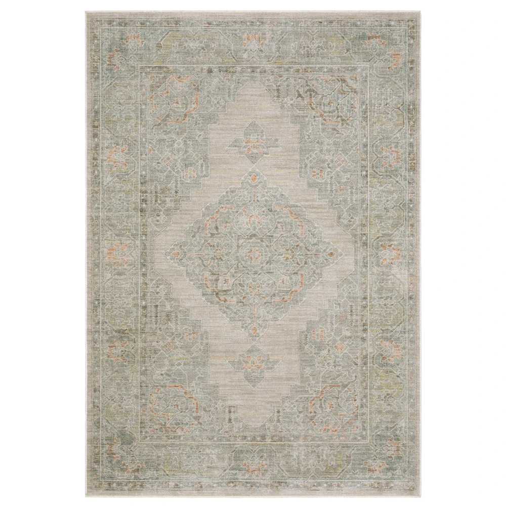 Keaton KEA02 Beige/ Multi Indoor Area Rug - 7'10