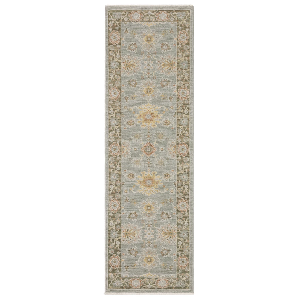 Keaton KEA05 Blue/ Multi Indoor Area Rug - 2'3