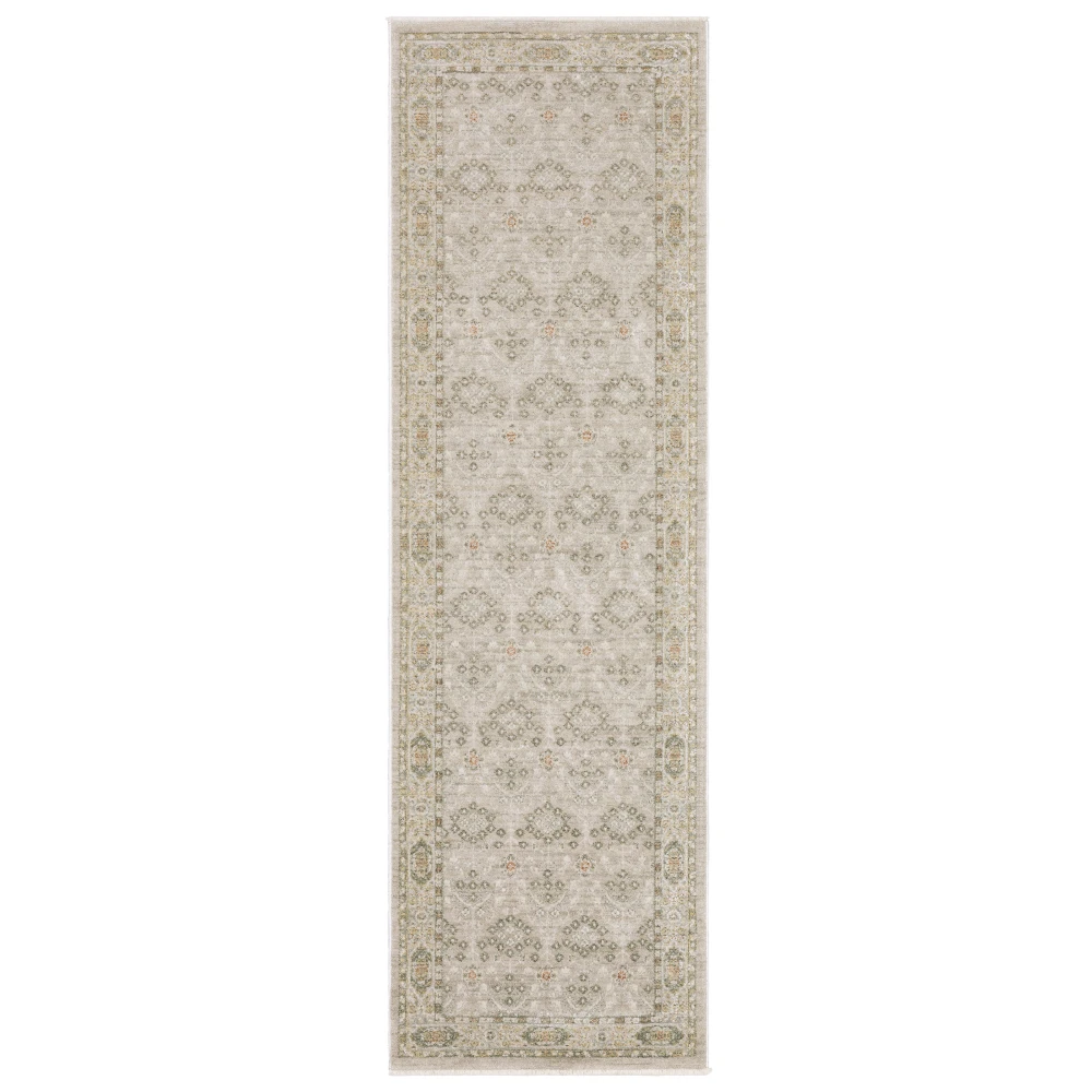 Keaton KEA09 Beige/ Brown Indoor Area Rug - 2'3